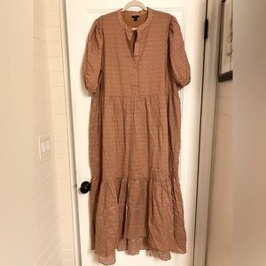 Ann Taylor lovely never been worn orange and pink print maxi dress XL